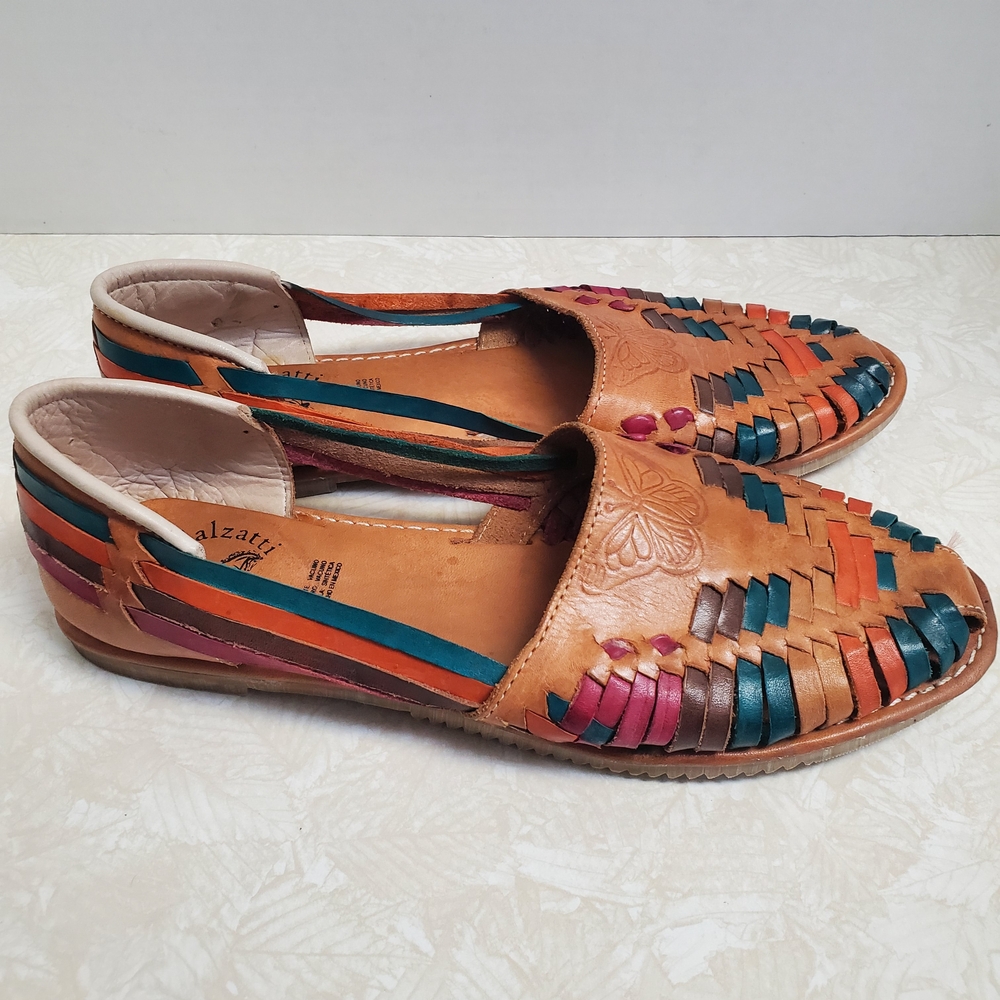 CALZATTI Multi Color Leather Hurraches